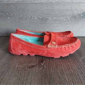 GH Bass Bentley Driving Moccasins Womens 7.5M Red